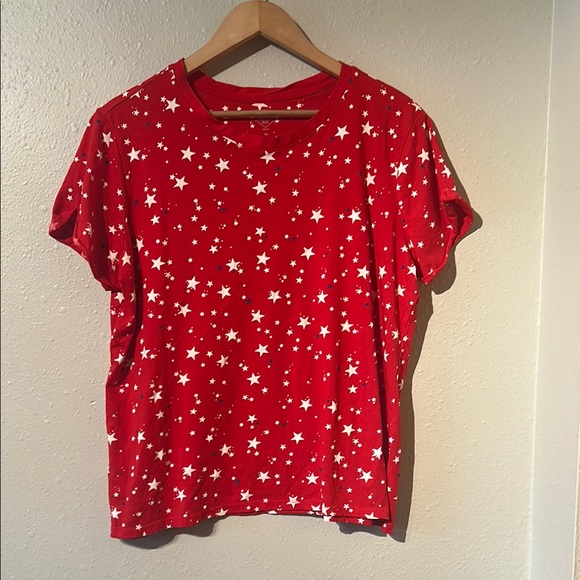 St Johns Bay Women's Patriotic Tee - Picture 1 of 5